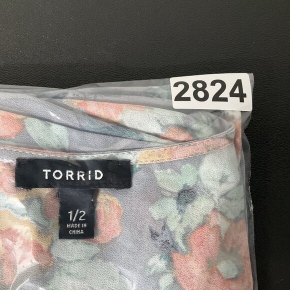 Torrid Cardigan Floral Kimono Womens 1X‎ Multicolor Sheer Open Front Lightweight - Picture 13 of 13